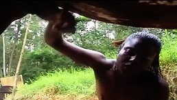Ebony bitch slut fucking horse hardcore